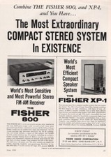 Fisher - Stereo System - Original Magazine Ad - 1960