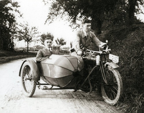 Old time indian motorcycle - old,