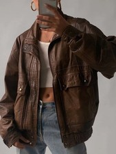 Women Oversize 80's Motorcycle