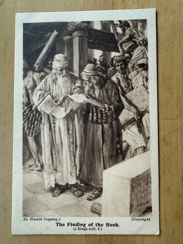 Postcard the finding of - -,
