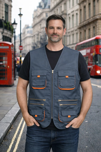 Waistcoat mens denim jean - waistcoat,