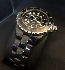 Chanel j12 watch black 33mm - j12,