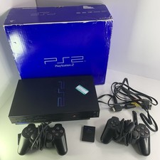 Sony PlayStation 2 PS2 Original Box 2 Controllers Complete Set Tested