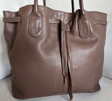 Large Leather Blush-Taupe