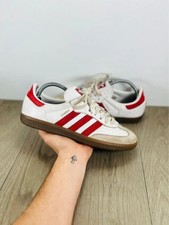 Adidas Samba OG Red & White Trainers Size UK Size 8 Leather Shoes