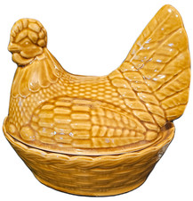 Pottery Chicken Shaped Egg