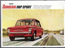 Sunbeam Imp Sport 1967-68 Export Markets Foldout Sales Brochure In English
