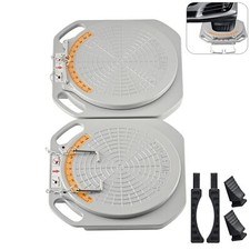1 Pair Wheel Alignment Turntable Plates 5 Ton Load Capacity + Bridge Blocks