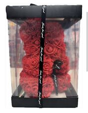 Red Rose Bear in Gift Box with Ribbon 25cm For Any Occasion