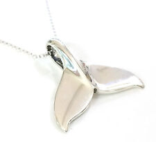 Handmade 925 Sterling Silver Whale Dolphin Tail Pendant WITHOUT Chain