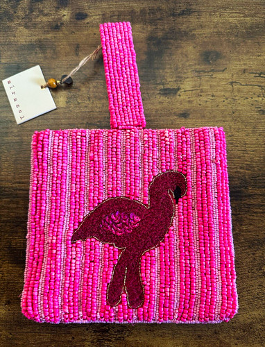 Mirasol pink beaded sequin - pink,