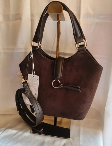 Brown faux leather and - brown,