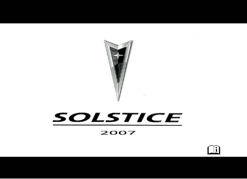 2007 pontiac solstice owner - pontiac, owner's