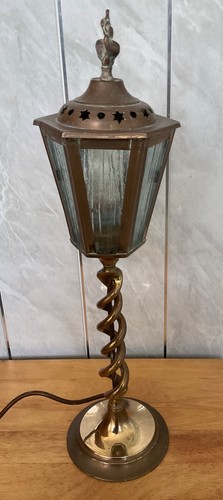 Vintage brass lamp post style - vintage,