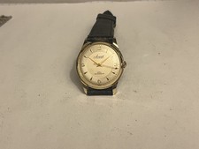 ACCURIST VINTAGE 21 JEWEL MANUAL WIND-GOLD PLATED-RUNS WELL-RUNS SLOW-FOR REPAIR