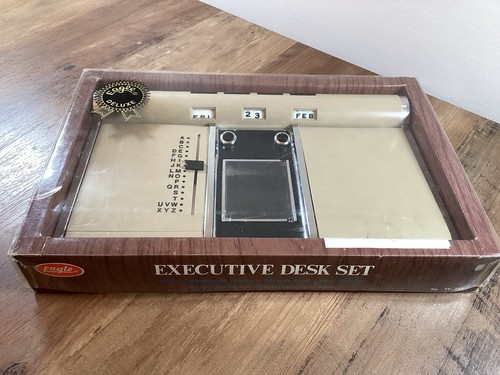 Vintage plastic executive desk - vintage,