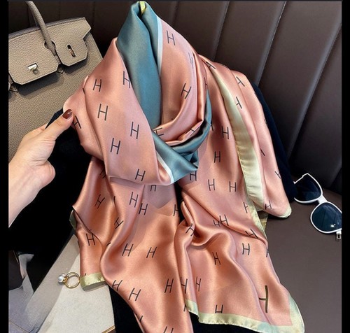 Large imitation silk scarf - large,