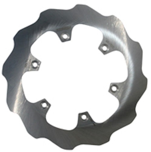 Braking rear brake disc wave