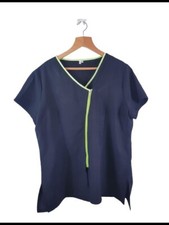 La Beeby Womens Beauticians Uniform  Ladies Basic top Size 24UK 