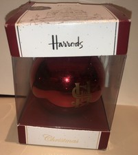 Harrods Red Christmas Bauble