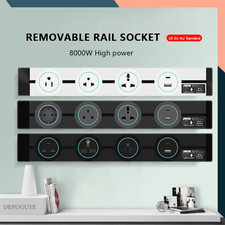 Wall Power Track Socket EU UK