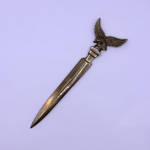 Vintage brass eagle - vintage, letter