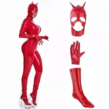 SALES Red Faux Leather Long