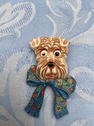 Small scottie dog - dog, brooch