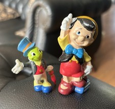Vintage Disney Pinocchio & Jiminy Cricket Figures Collectable