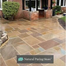 Paving Slabs Indian Sandstone Autumn Brown Natural Finish | Mixed Size | 22mm