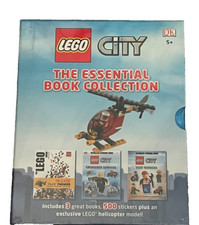 LEGO CITY THE ESSENTIAL BOOK COLLECTION HELICOPTER MODEL 500 STICKERS SEALED