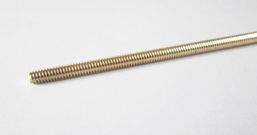 Meccano brass screwed - screwed, rod