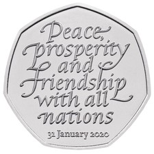 Rare Brexit 50p Coin Peace