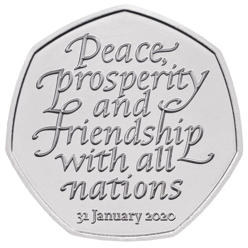 Brexit 50p coin peace - 50p,