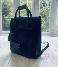 Dr Martens Black Leather Backpack Vintage Rucksack Bag