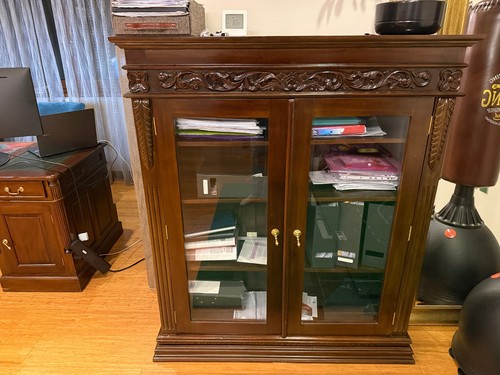 Bespoke solid mahogany office - solid,