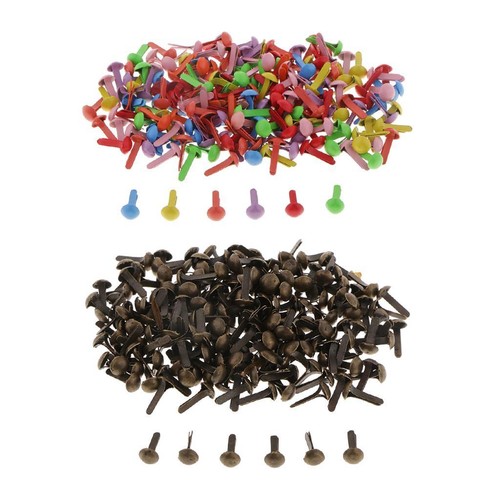 400x brads metal paper tie - ,