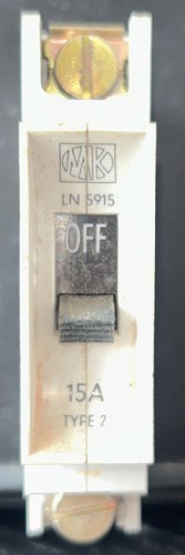 15a amp type - m6, mcb