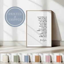 A4 Bob Dylan Quote Print May