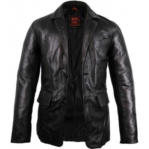 Men leather blazer real lamb - men's,