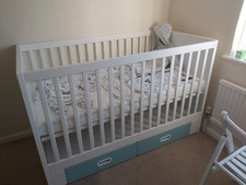 Cot bed and mattress - cot,