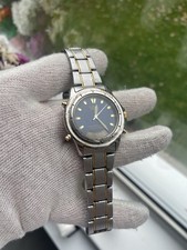 Lorus Sport Digital Analog Alarm Chronograph Blue Dial Quartz Watch Working