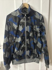 Bench Men's Blue Grey Track Jacket Size Medium Excellent Condition Zip Up