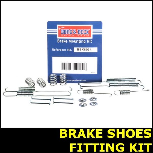 Brake shoes fitting - shoes, rear
