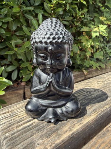 Obsidian buddha - obsidian,