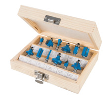 Silverline 792084 0.25 inch TCT Router Bit Set - 0.25 inch, 12-Piece Set