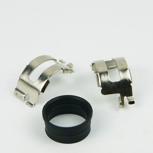 Exhaust pipe hoop and rubber