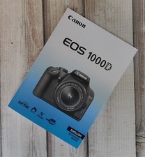 Canon EOS 1000D Camera Instruction Manual Printed Size A5 Professionally Bound