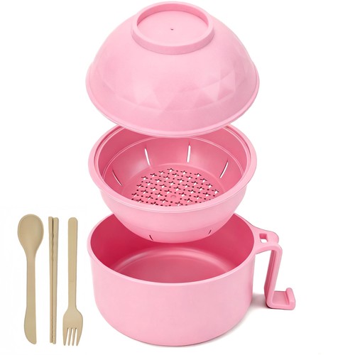 Pink ramen cooker bowl set - ramen,