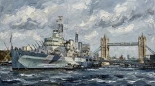 HMS Belfast A3 Fine Art Print